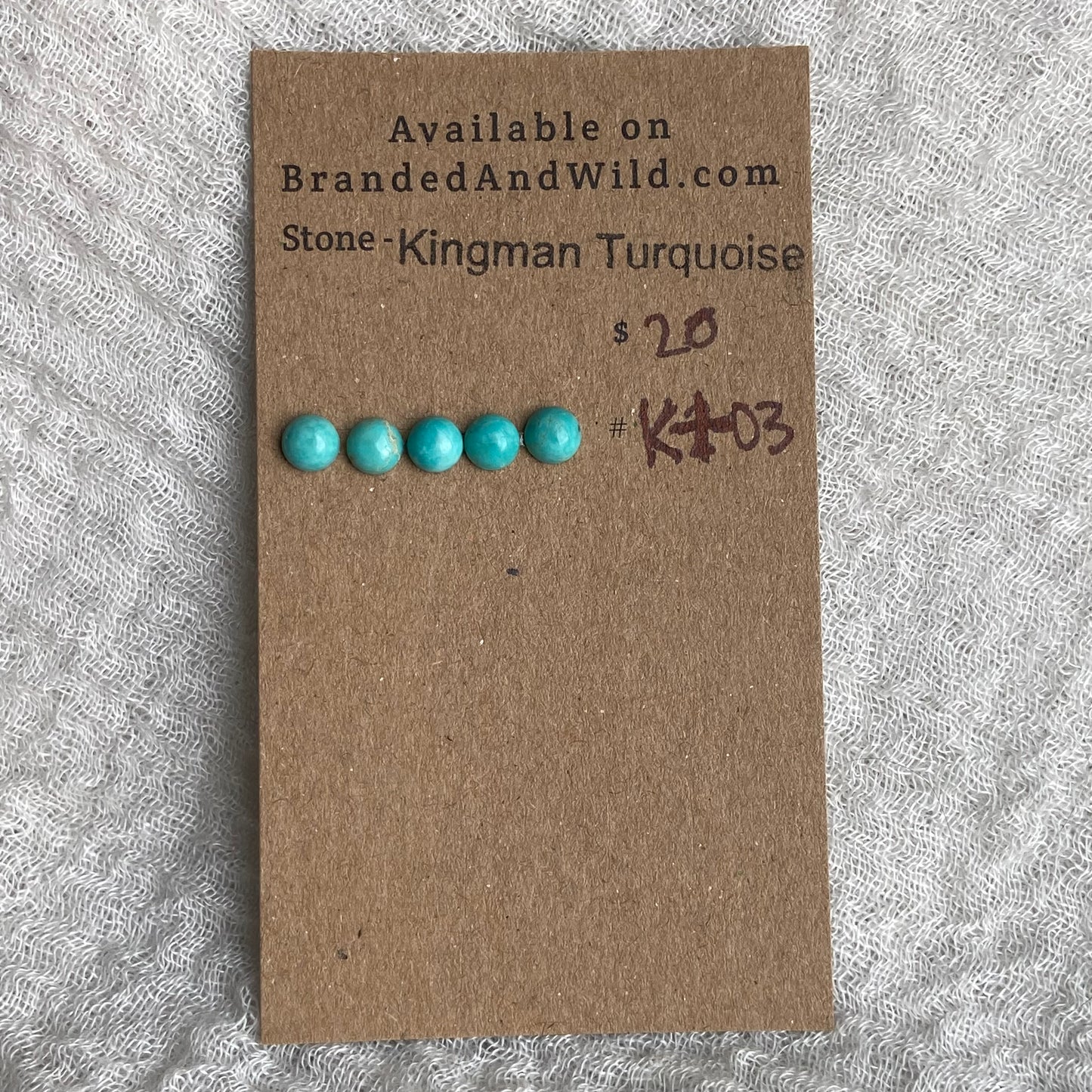 Kingman Turquoise Cabochon - KT03