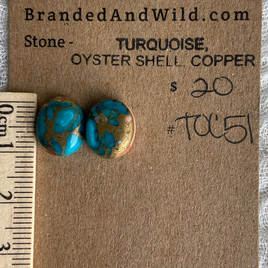 Turquoise, Oyster Shell, Copper - TOC51