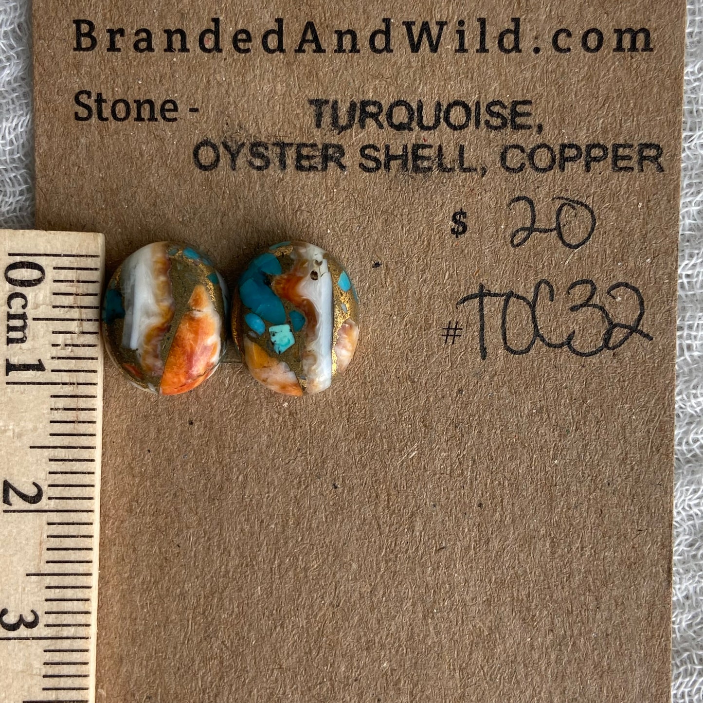 Turquoise, Oyster Shell, Copper - TOC32