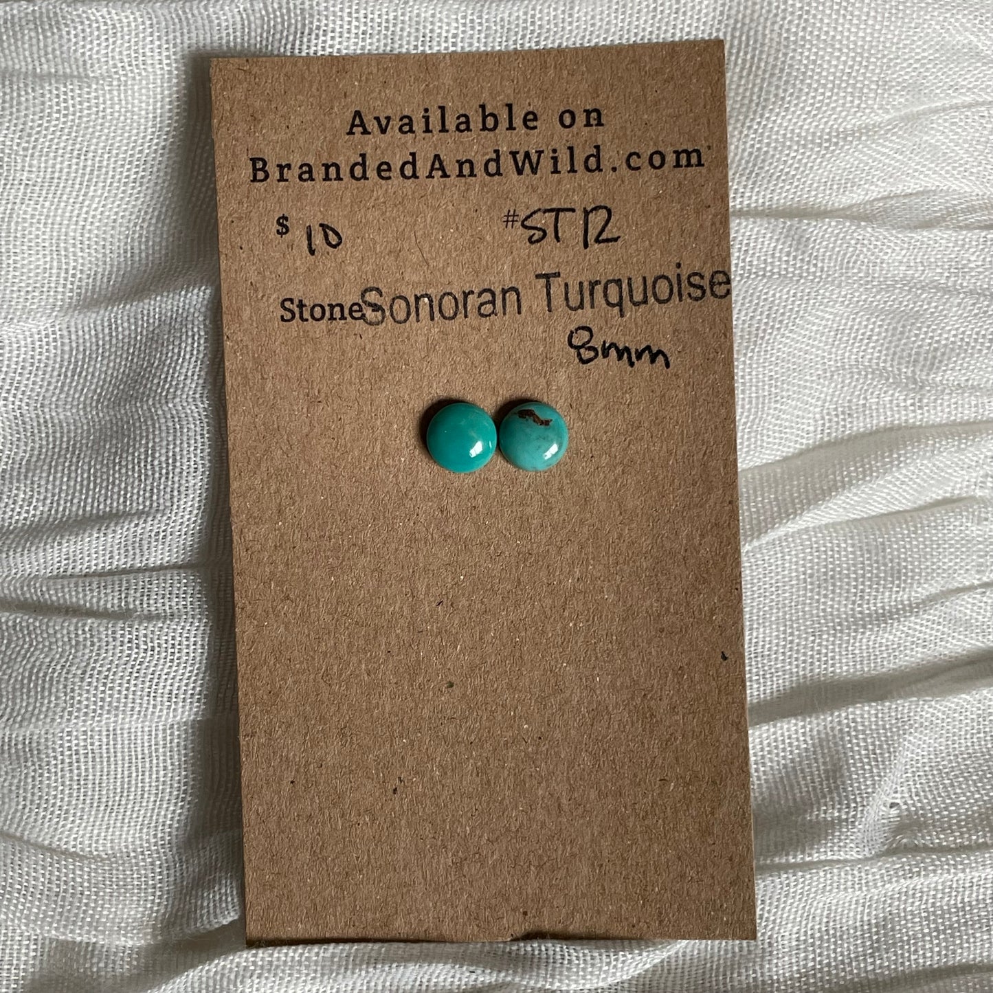 Sonoran Turquoise Cabochon - ST12 2D4C2BDD-4D6B-49FF-940F-7038CDA6CECD Brandedandwild.com