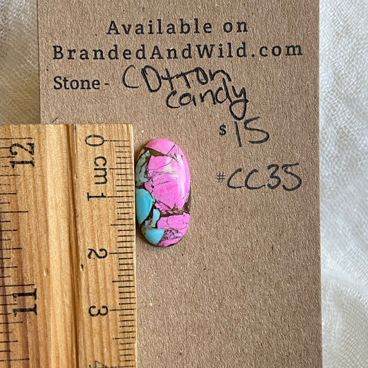 Cotton Candy Cabochon - CC35 2D4DC67D-66DB-4FB4-9982-81B6327FF19A Brandedandwild.com