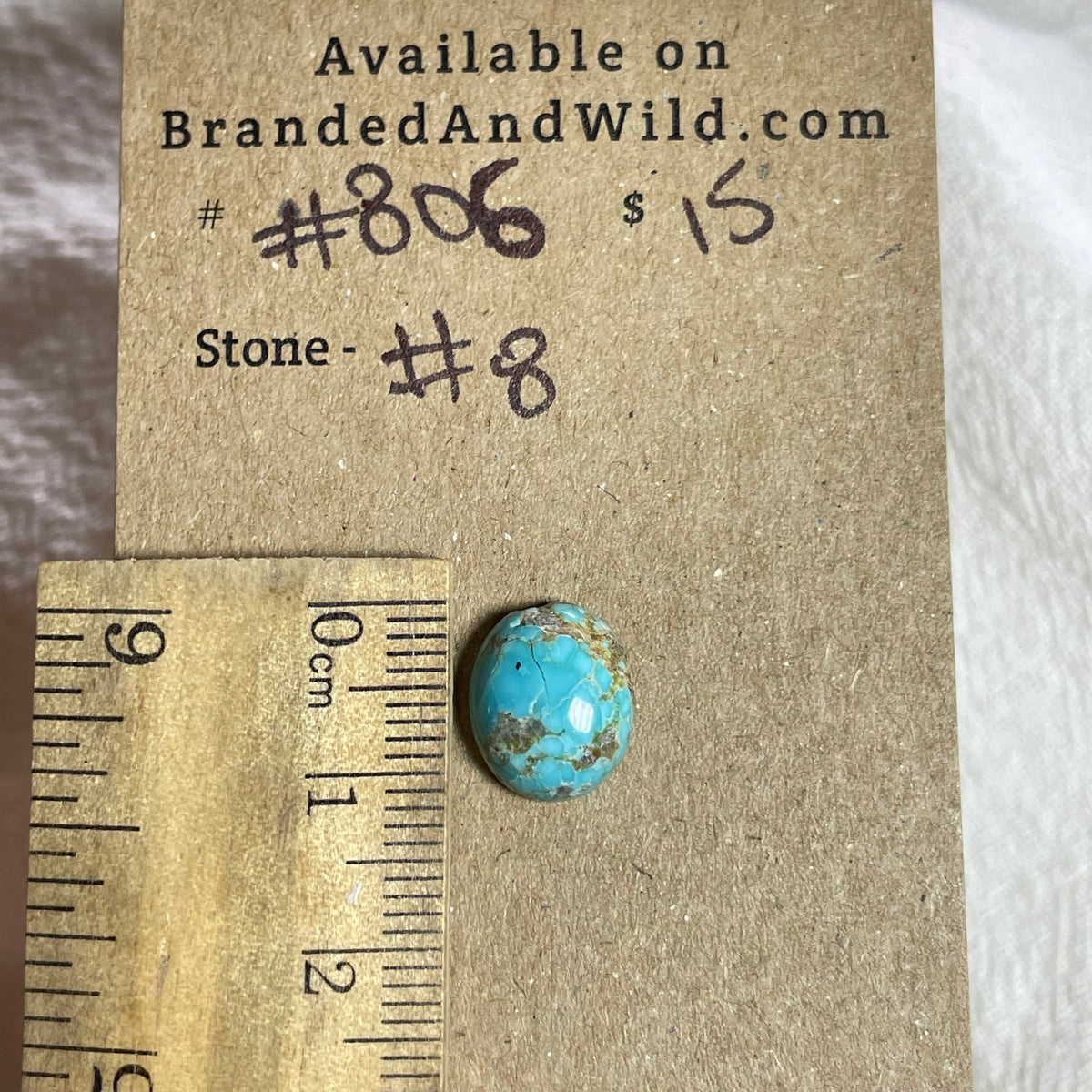 #8 Turquoise Cabochon - #806