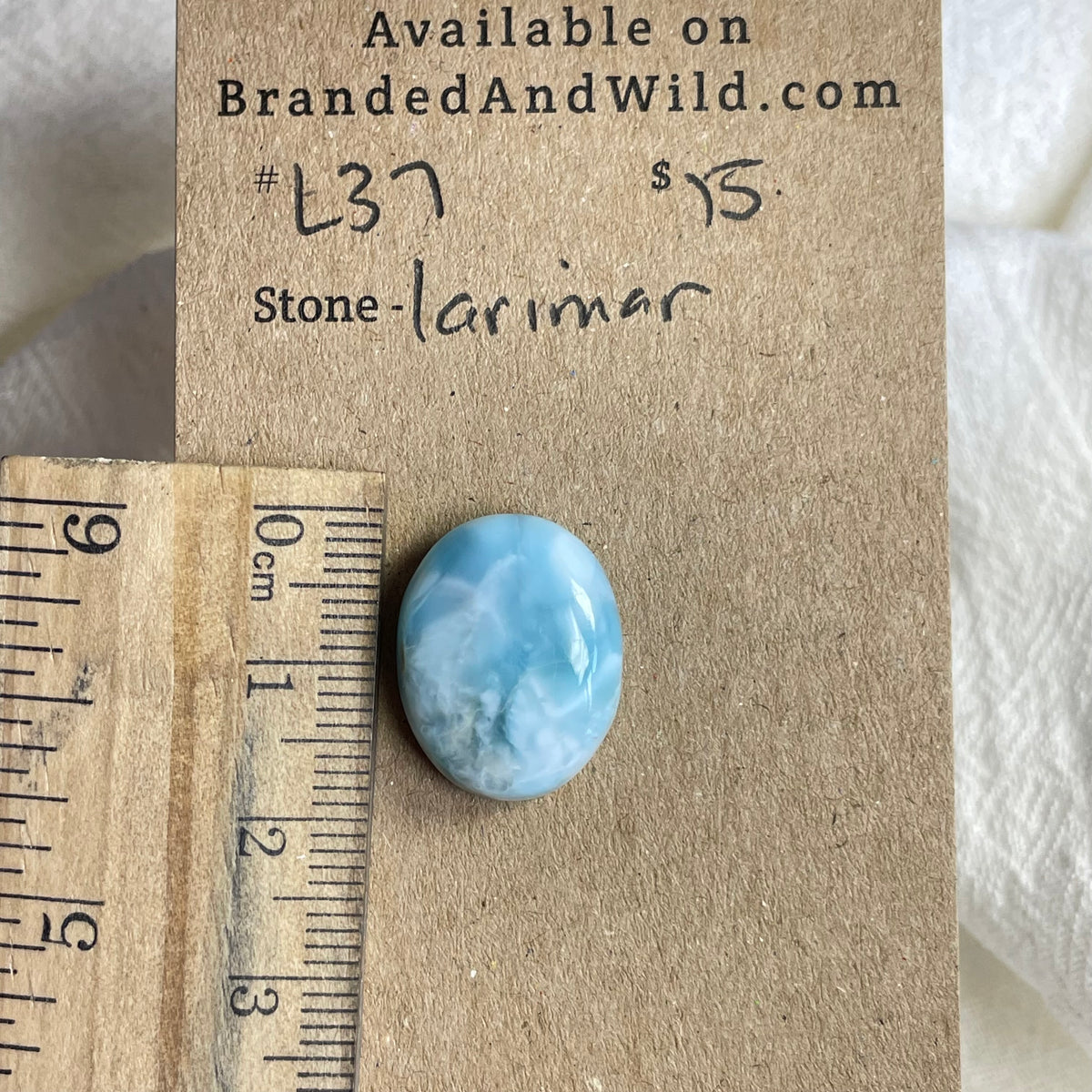 Larimar Cabochon - L37 2D850D54-E209-485F-905C-55801C400115 Brandedandwild.com