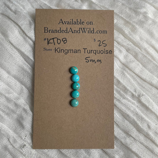 Kingman Turquoise Cabochon - KT08 2D87CB53-4CCE-4137-8E0A-95ED8ACC549A Brandedandwild.com