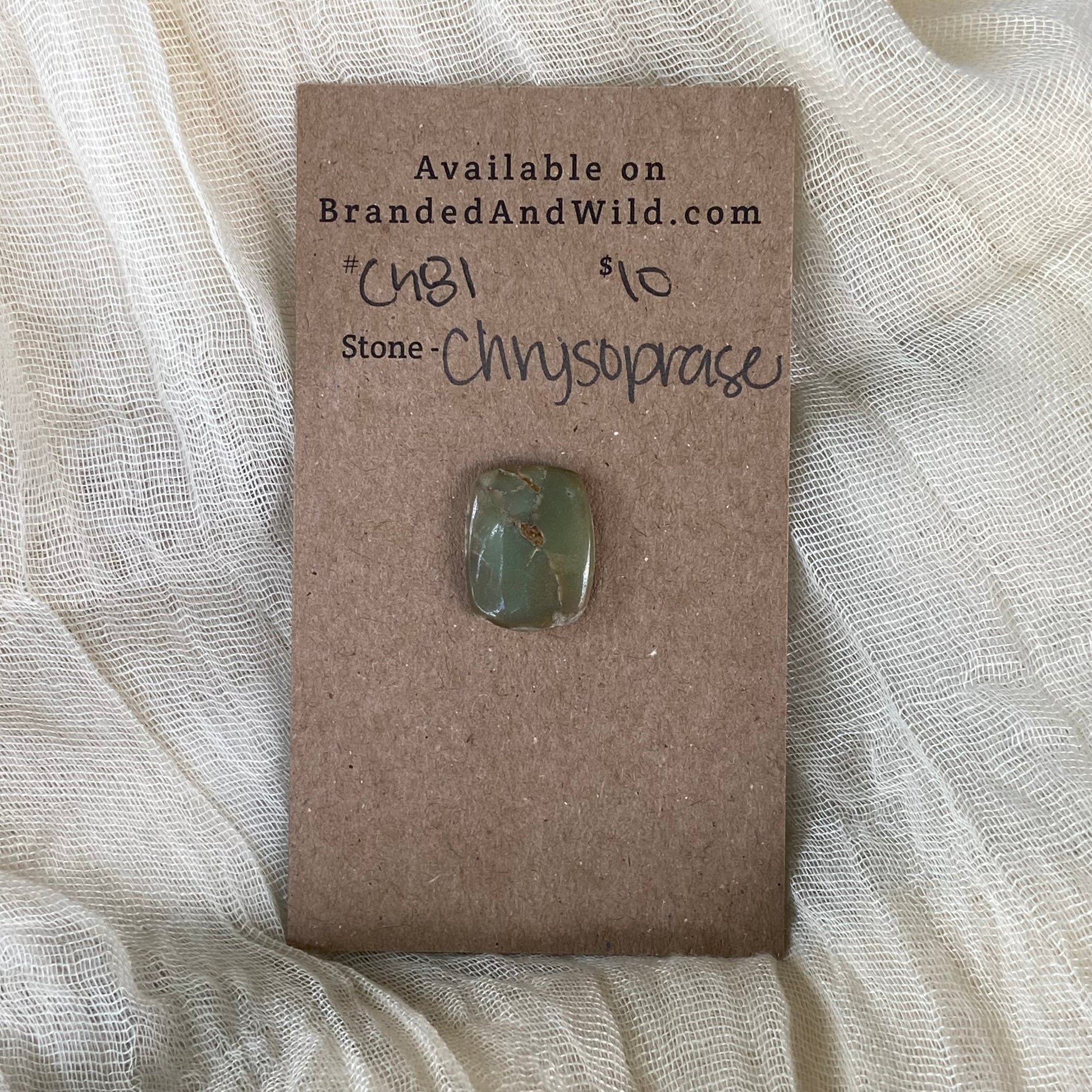 Chrysoprase Cabochon - Ch81 2D9FFF35-E773-415E-9A16-FF93B11E81A4 Brandedandwild.com