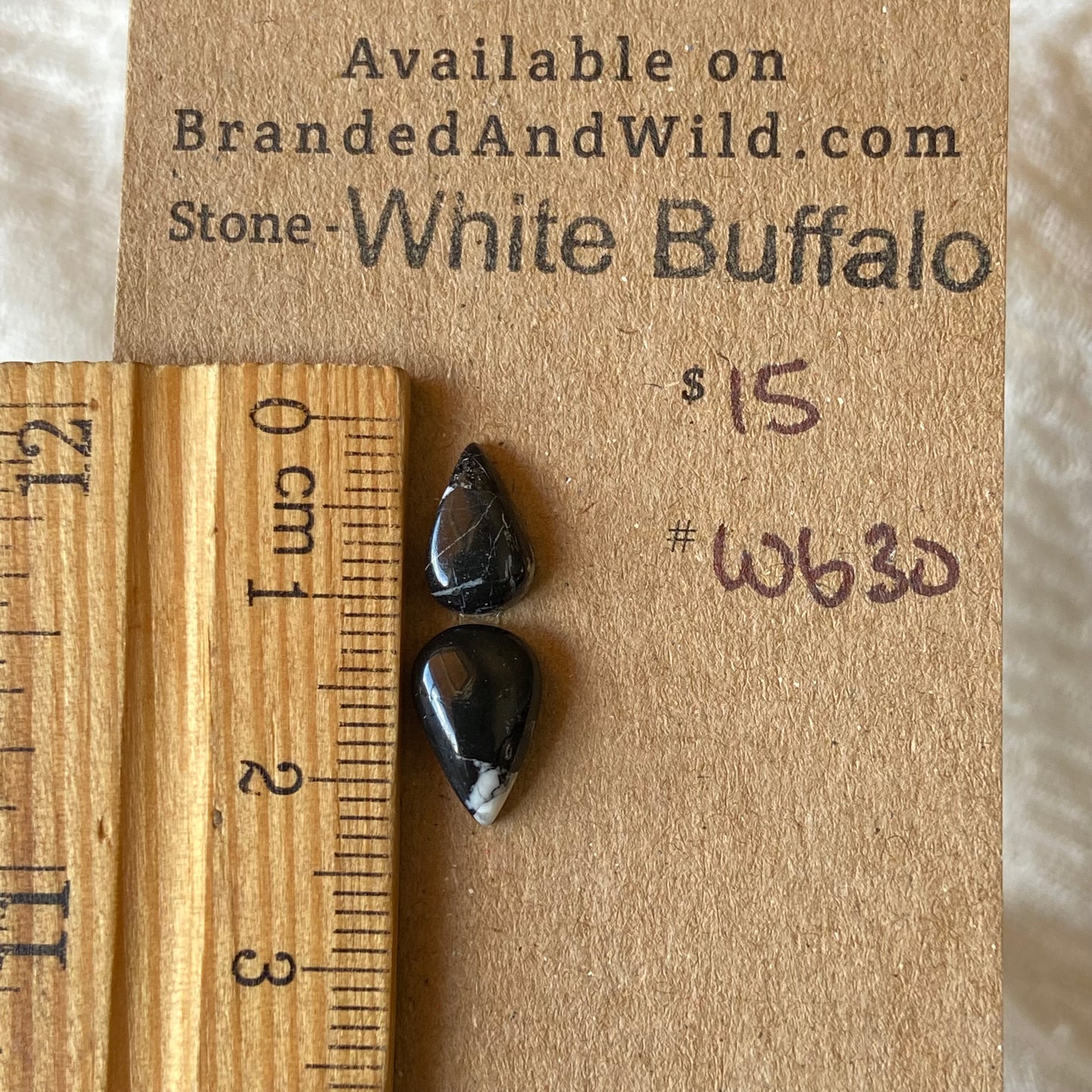 White Buffalo Cabochon - WB30