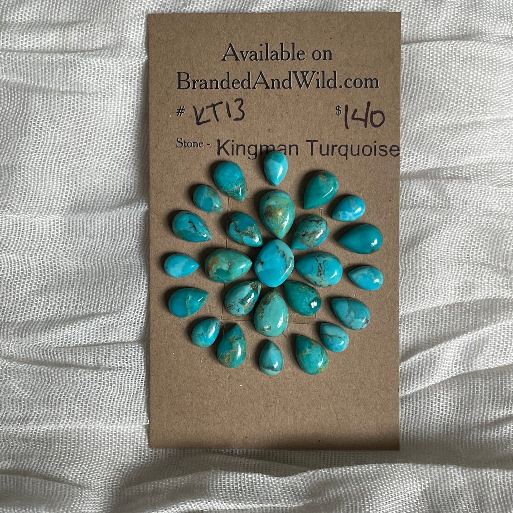Kingman Turquoise Cabochon - KT13 2DBA4DB5-E768-4BB5-A756-35A827905A98 Brandedandwild.com