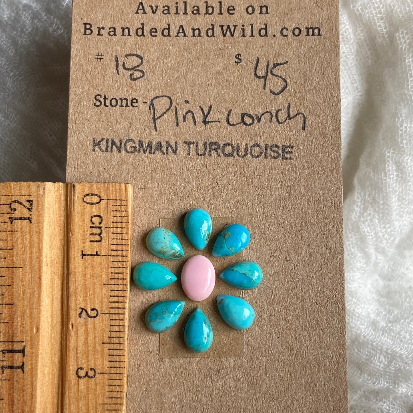 Pink Conch / Kingman Cabochon - PK18