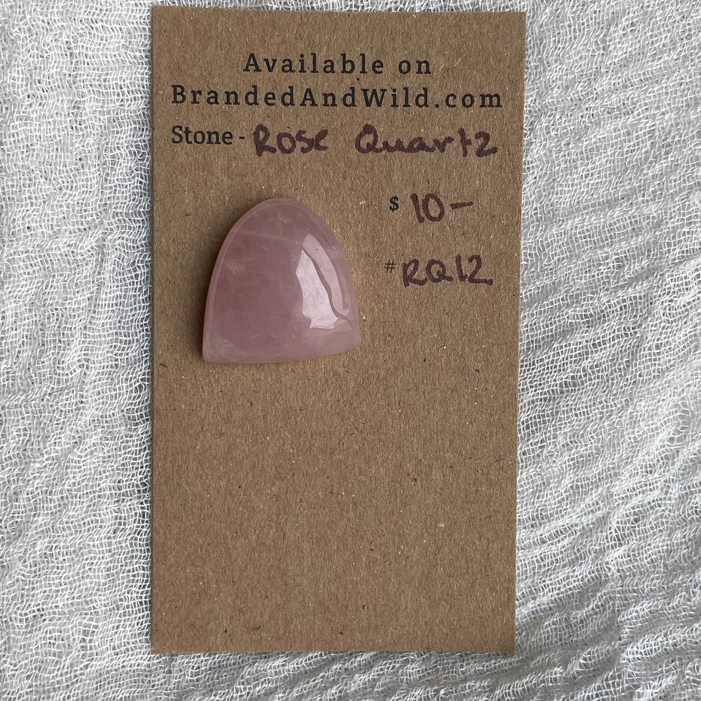 Rose Quartz Cabochon - RQ12