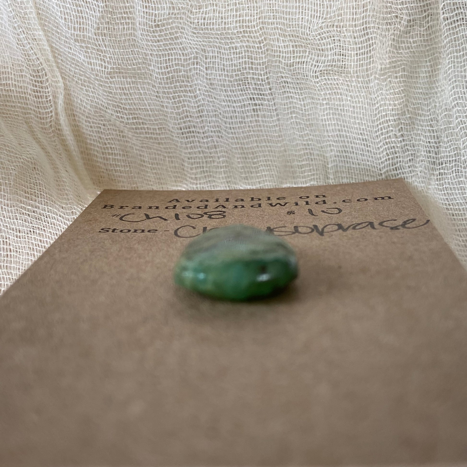 Chrysoprase Cabochon - Ch108 2DE187F9-9F16-4CEA-89AD-F6575CAF8ACF Brandedandwild.com