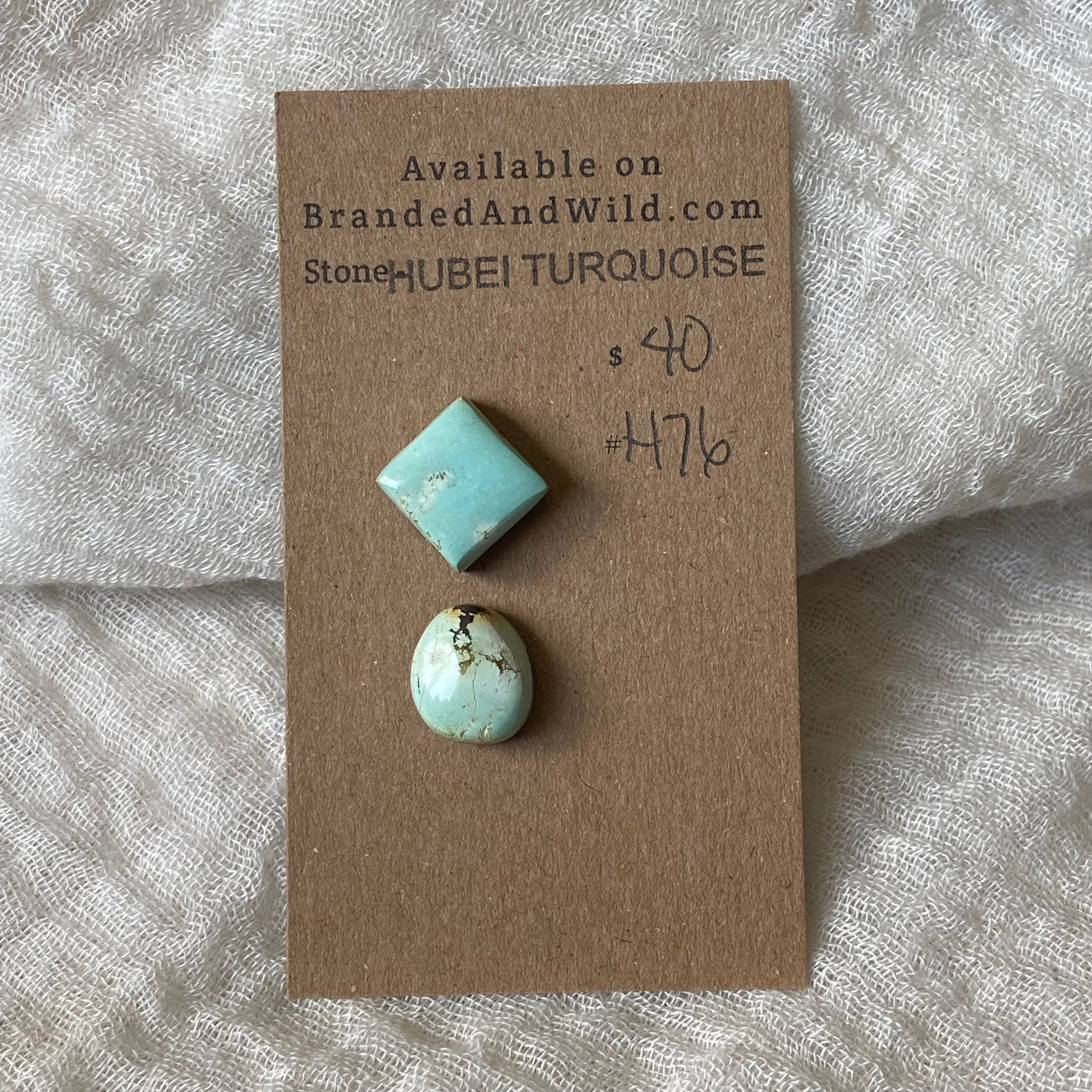Hubei Turquoise Cabochon - H76 2DE2C3DD-7023-4536-9571-BAD55929DCB9 Brandedandwild.com