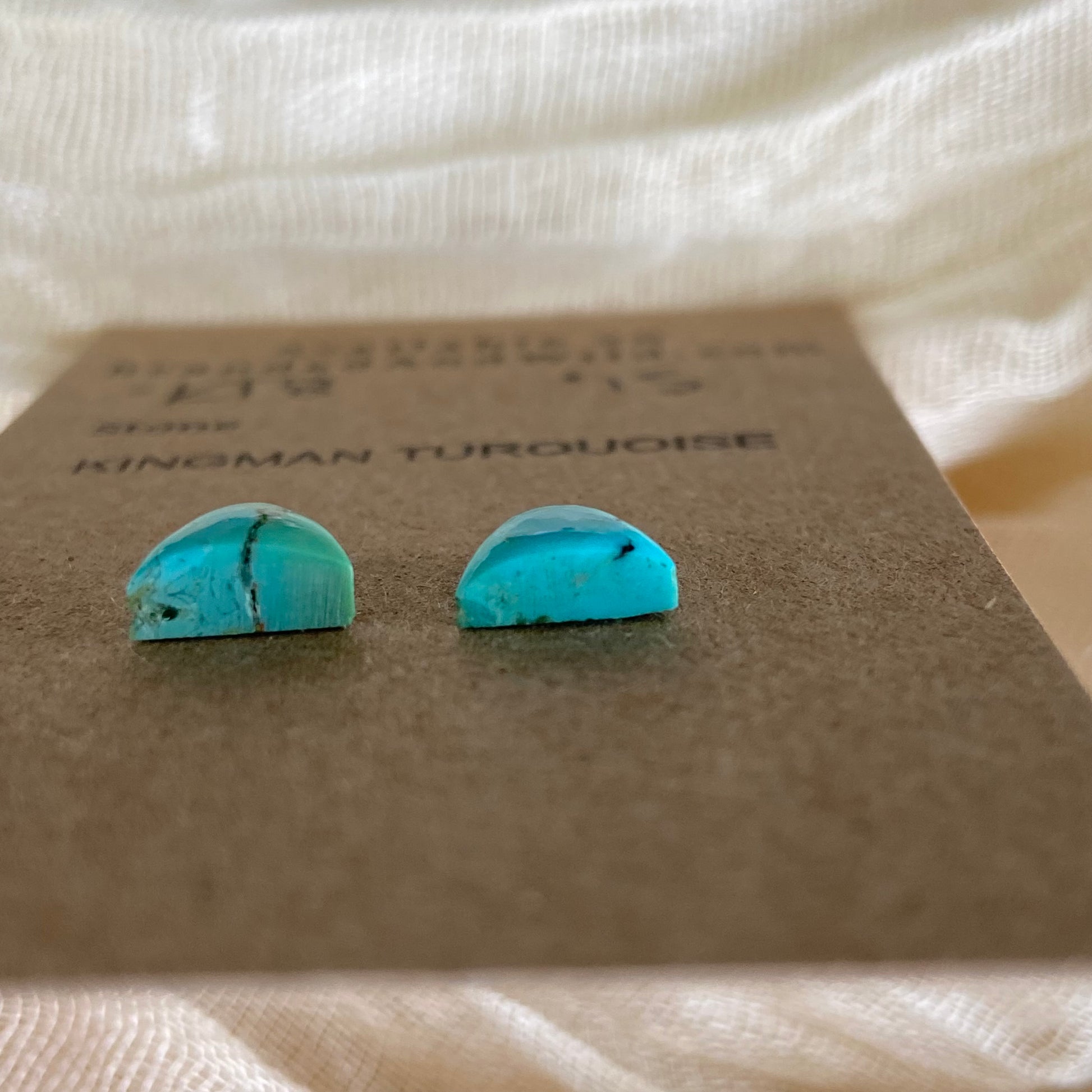 Kingman Turquoise Cabochon - KT8 2E2379DA-43E6-451A-B9A9-E11536176A51 Brandedandwild.com