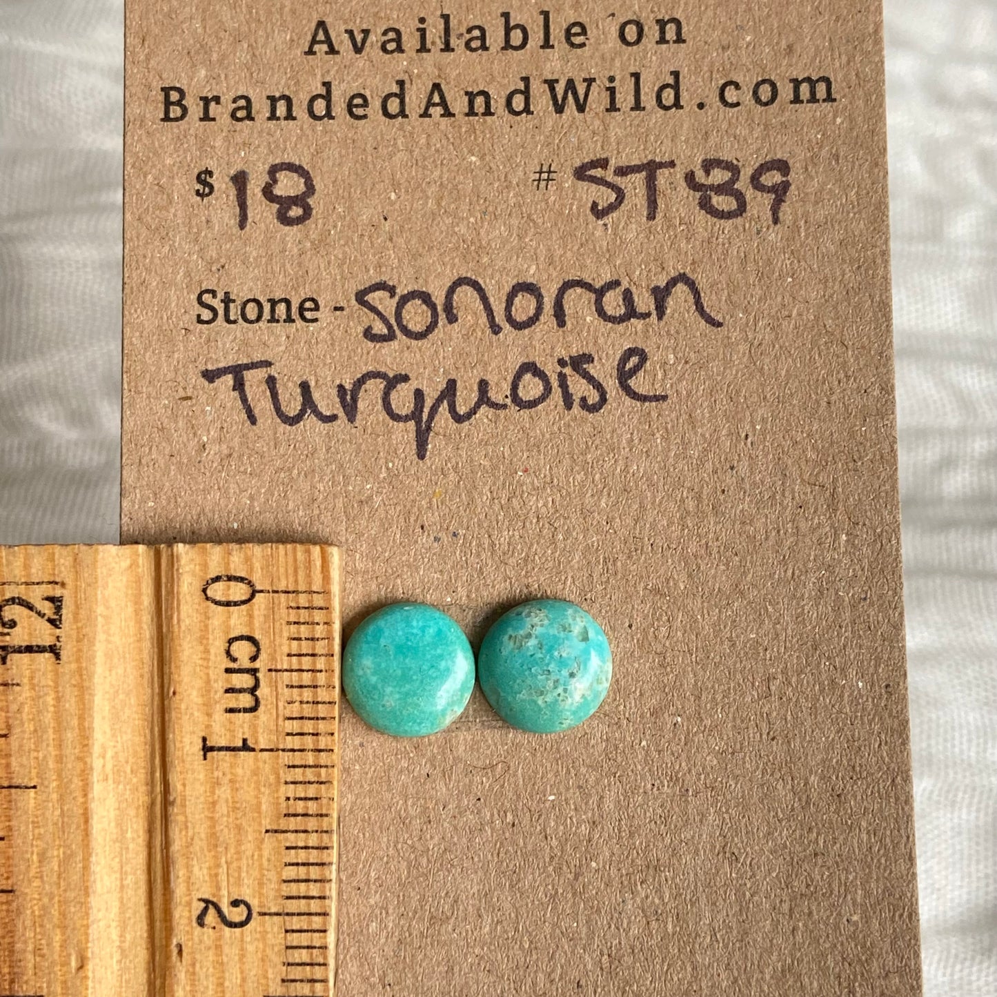 Sonoran Turquoise Cabochon - ST89 2E3A2937-AF8A-487C-9DE2-832441CDE818 Brandedandwild.com