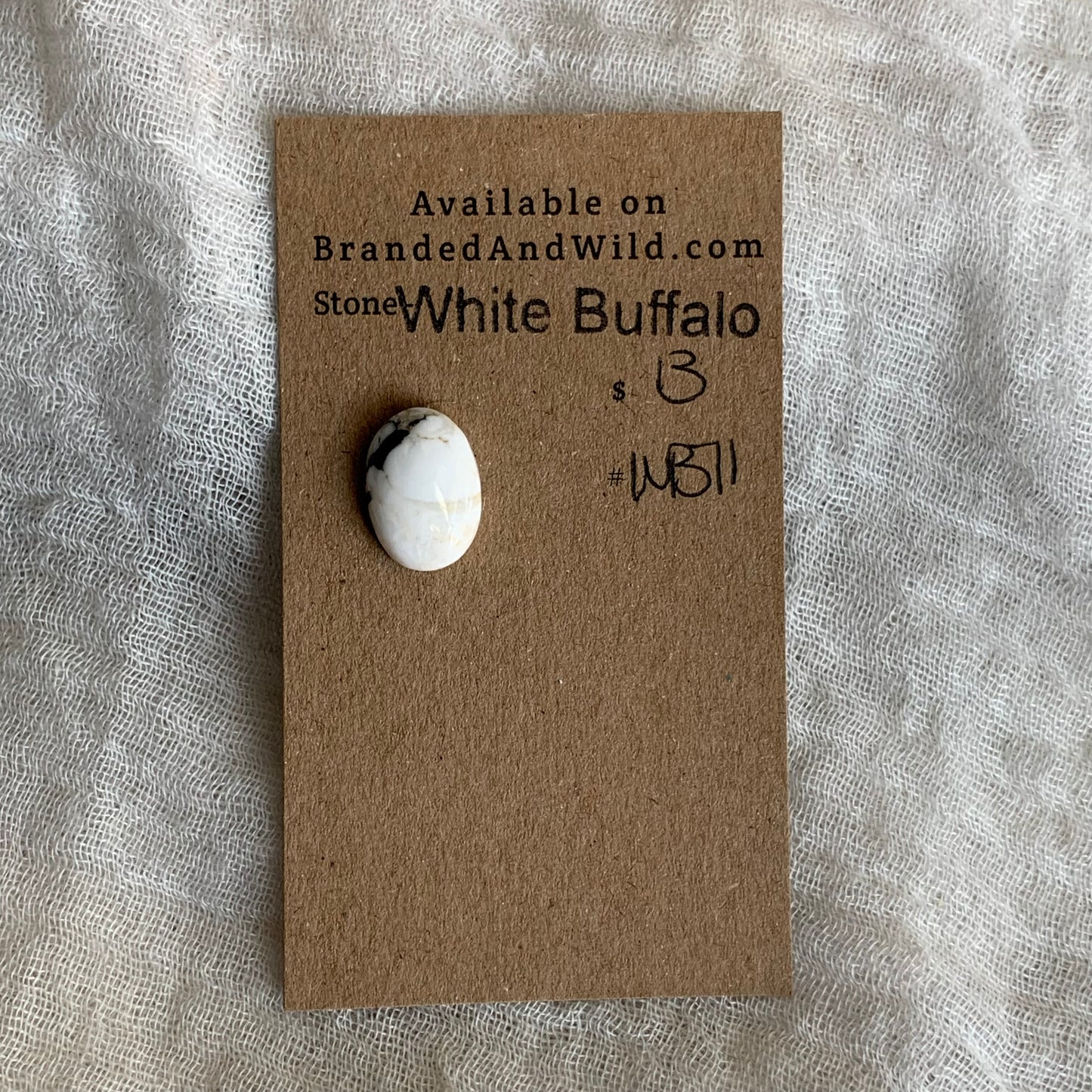 White Buffalo Cabochon - WB71