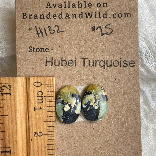 Hubei Turquoise Cabochon - H132 2E4379AD-E9A7-4107-91A7-A4B062A25F74 Brandedandwild.com