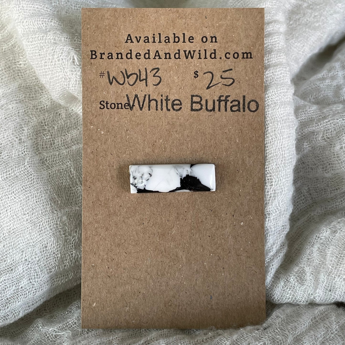 White Buffalo Cabochon - WB43