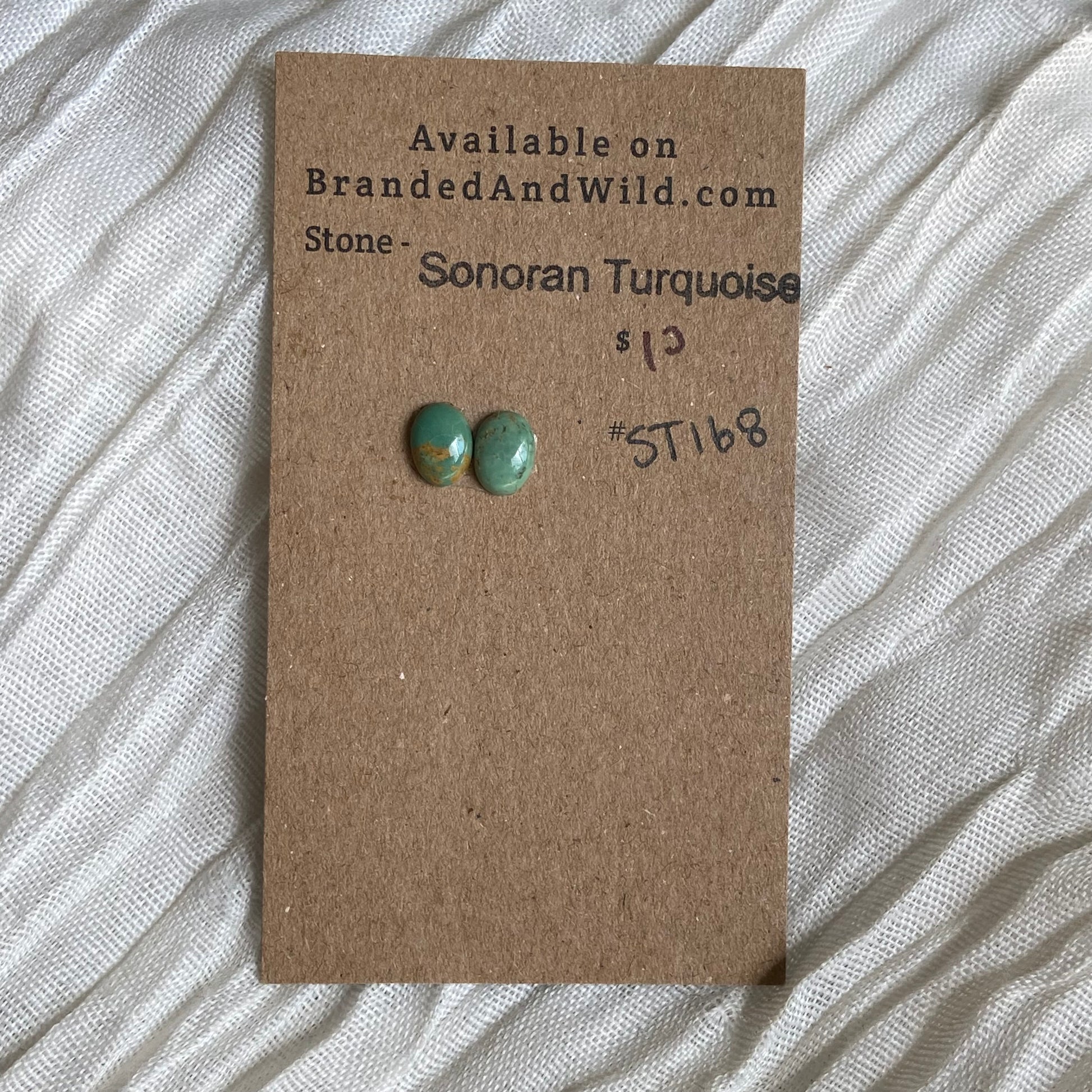 Sonoran Turquoise Cabochon - ST168 2E69EB6E-6272-4CF3-884B-1FD33F86B4E9 Brandedandwild.com