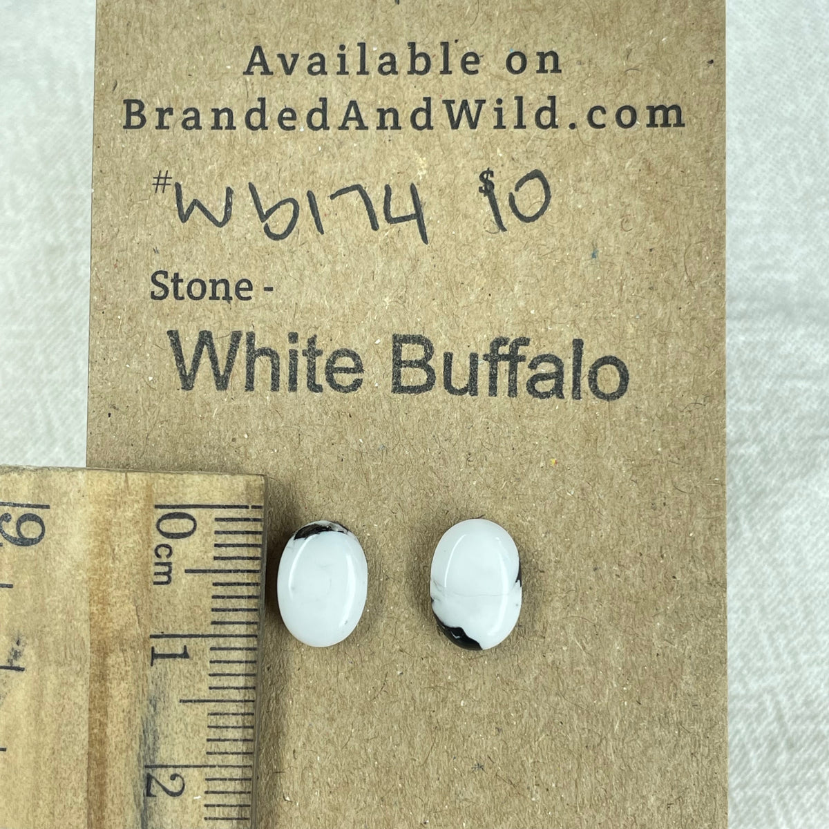 White Buffalo Cabochon - WB174 2E6F0CDC-21EA-4A0E-B642-3FFD7692C62B Brandedandwild.com