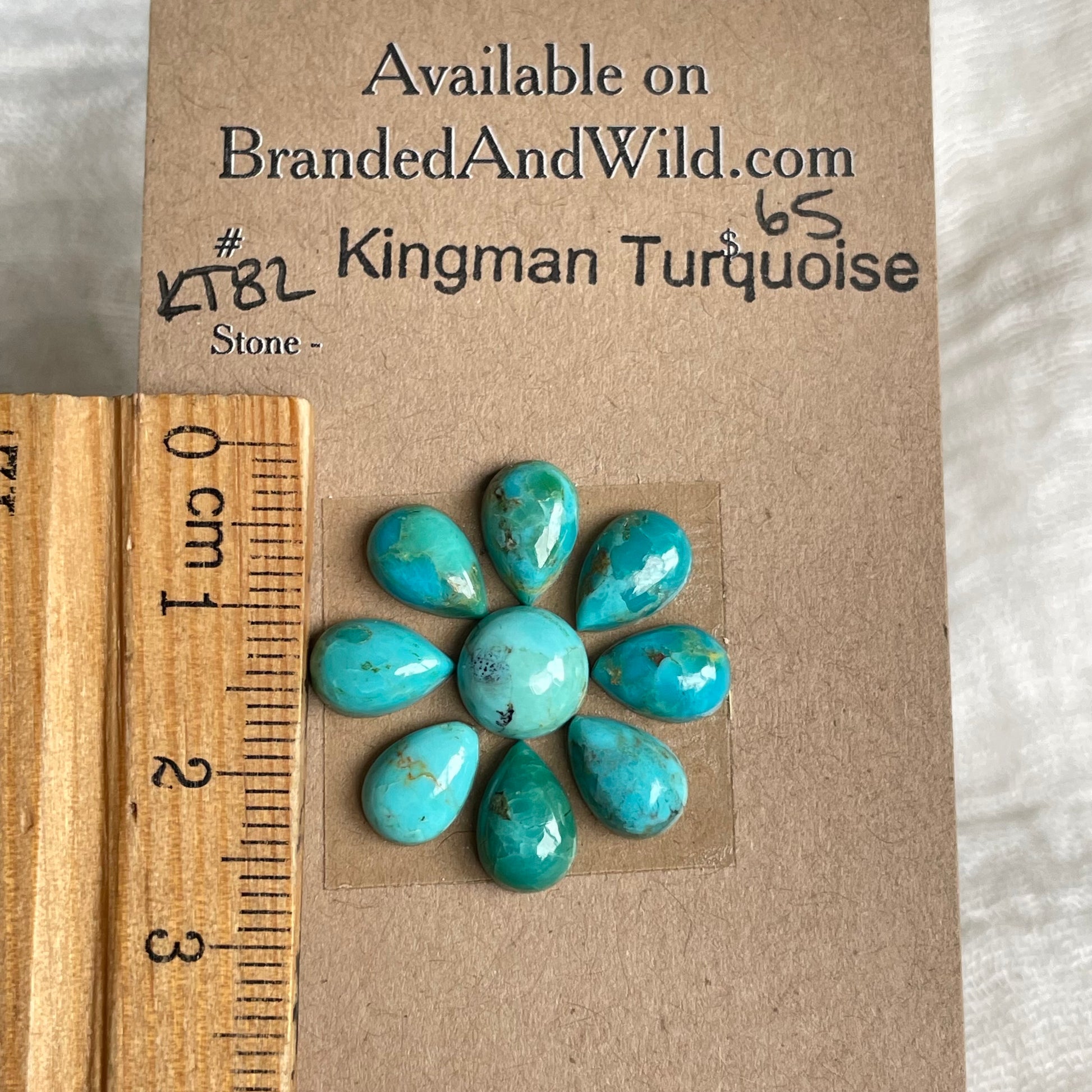 Kingman Turquoise Cabochon - KT82 2E7FED0F-653D-48C7-9C7B-4343B665797F Brandedandwild.com