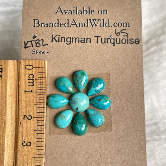 Kingman Turquoise Cabochon - KT82 2E7FED0F-653D-48C7-9C7B-4343B665797F Brandedandwild.com
