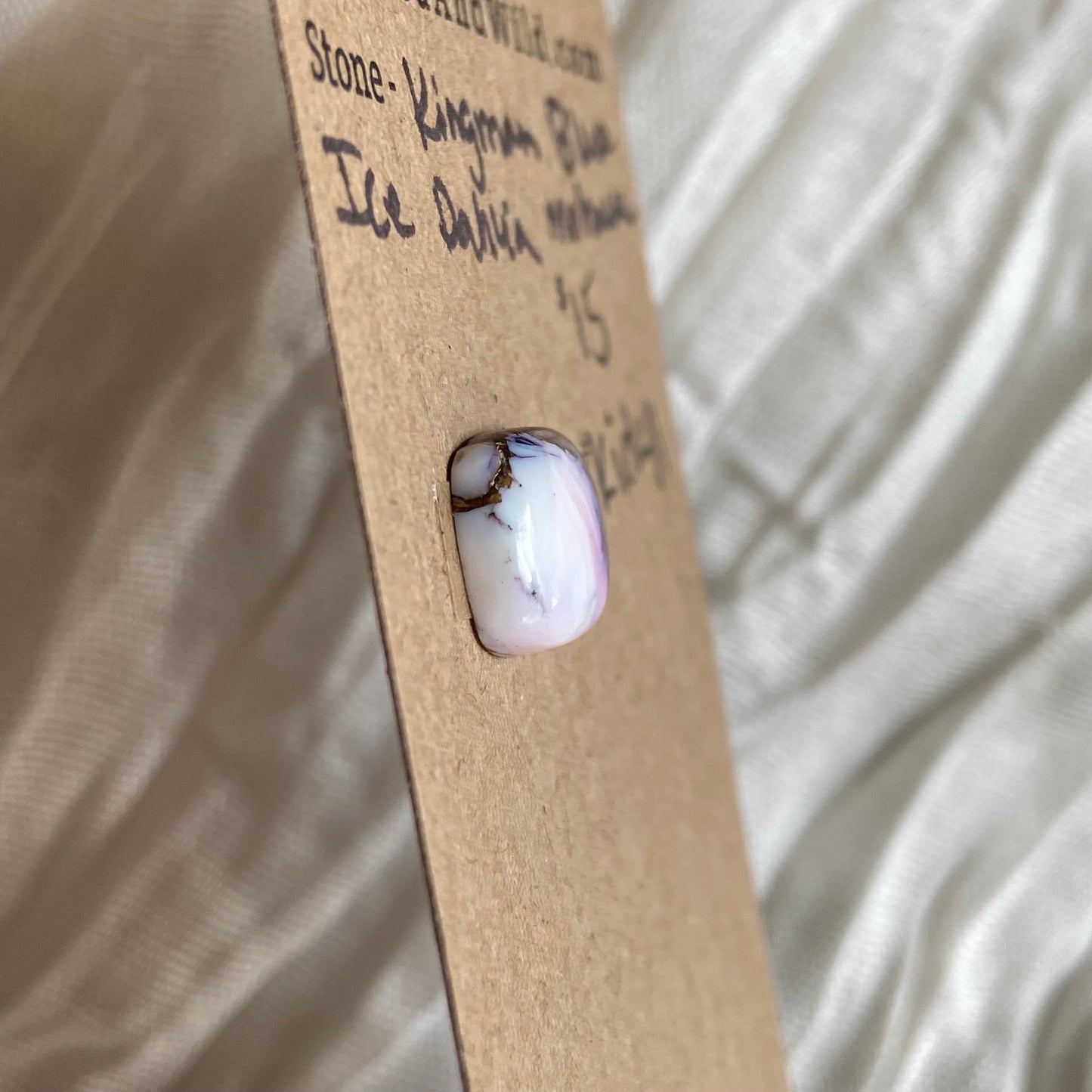 Ice Blue Dahlia Cabochon - KID41 2E8E6A70-459F-46F5-8EC0-472A04842319 Brandedandwild.com