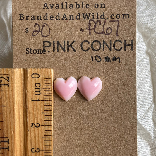 Pink Conch Cabochon - PC67 2EB6A884-B91E-408E-9F4C-964C9AFBE9DF Brandedandwild.com