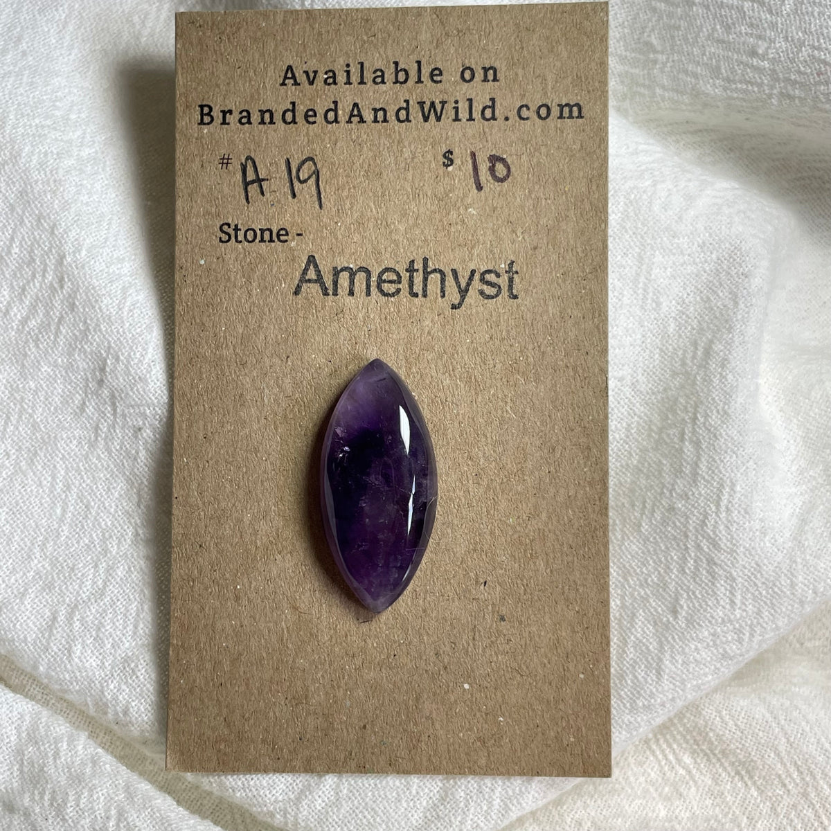 Amethyst Cabochon - A19 2EBF9CB9-EEE2-4386-963A-F7B99FD7BE64 Brandedandwild.com