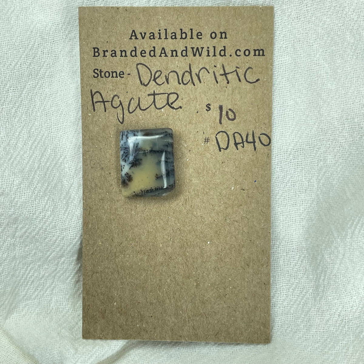 Dendritic Agate Cabochon - DA40 2EC21A85-2497-4481-B3E3-7619FF5E6C9B Brandedandwild.com