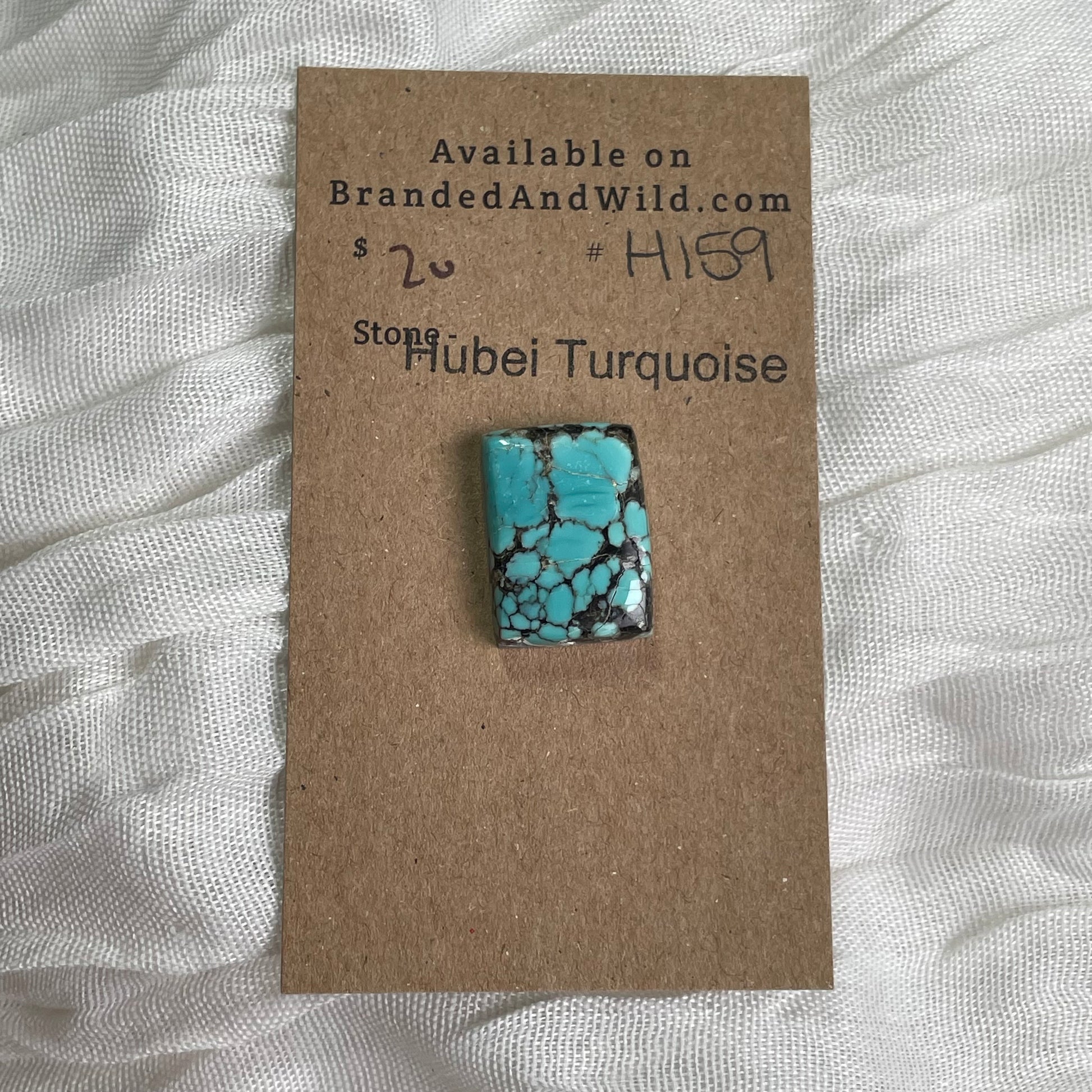 Hubei Turquoise Cabochon - H159 2ED29BD5-ACAA-4EB1-A4F5-57477BFCD025 Brandedandwild.com