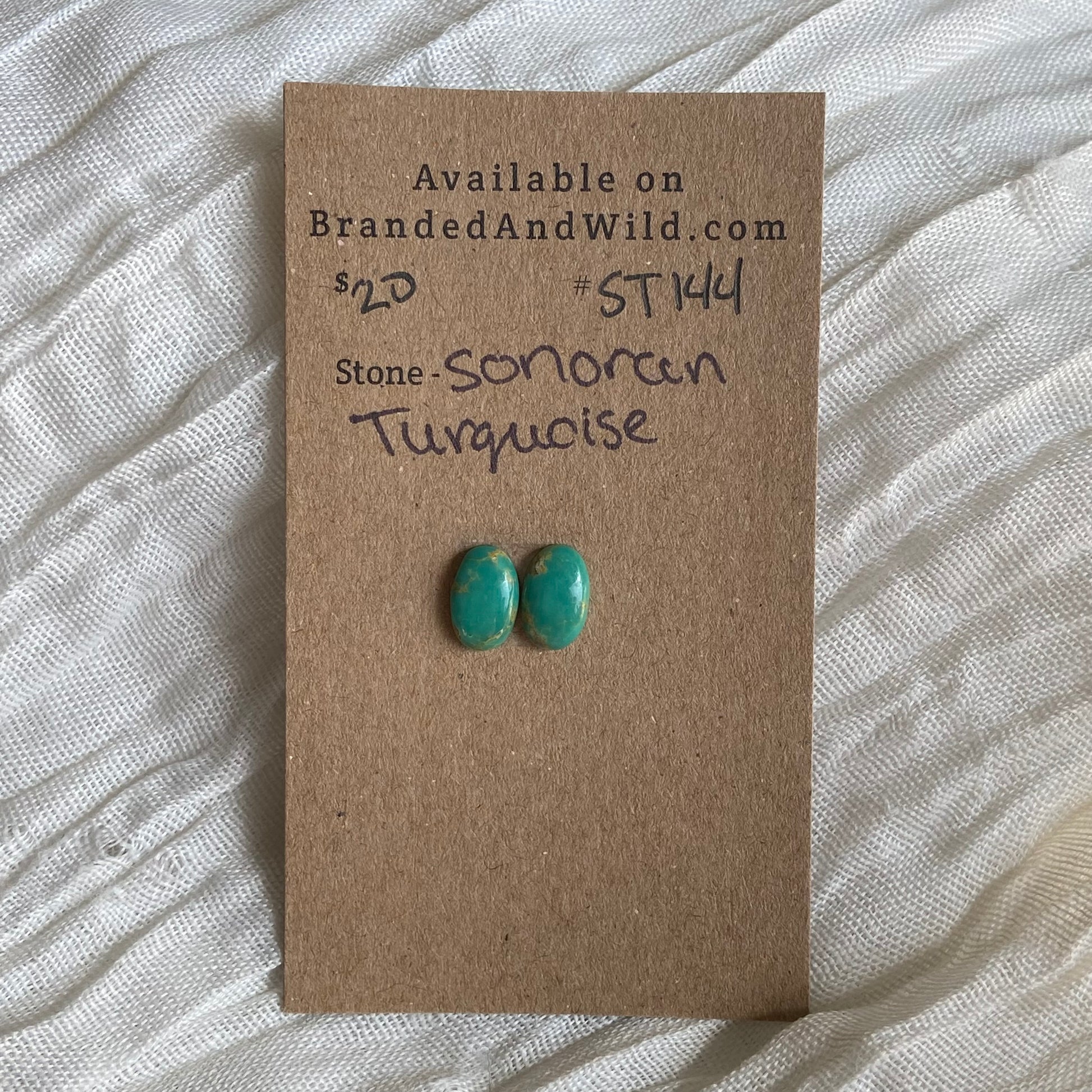 Sonoran Turquoise Cabochon - ST144 2EF5877E-4241-486F-A6A0-752BFC7ADF24 Brandedandwild.com
