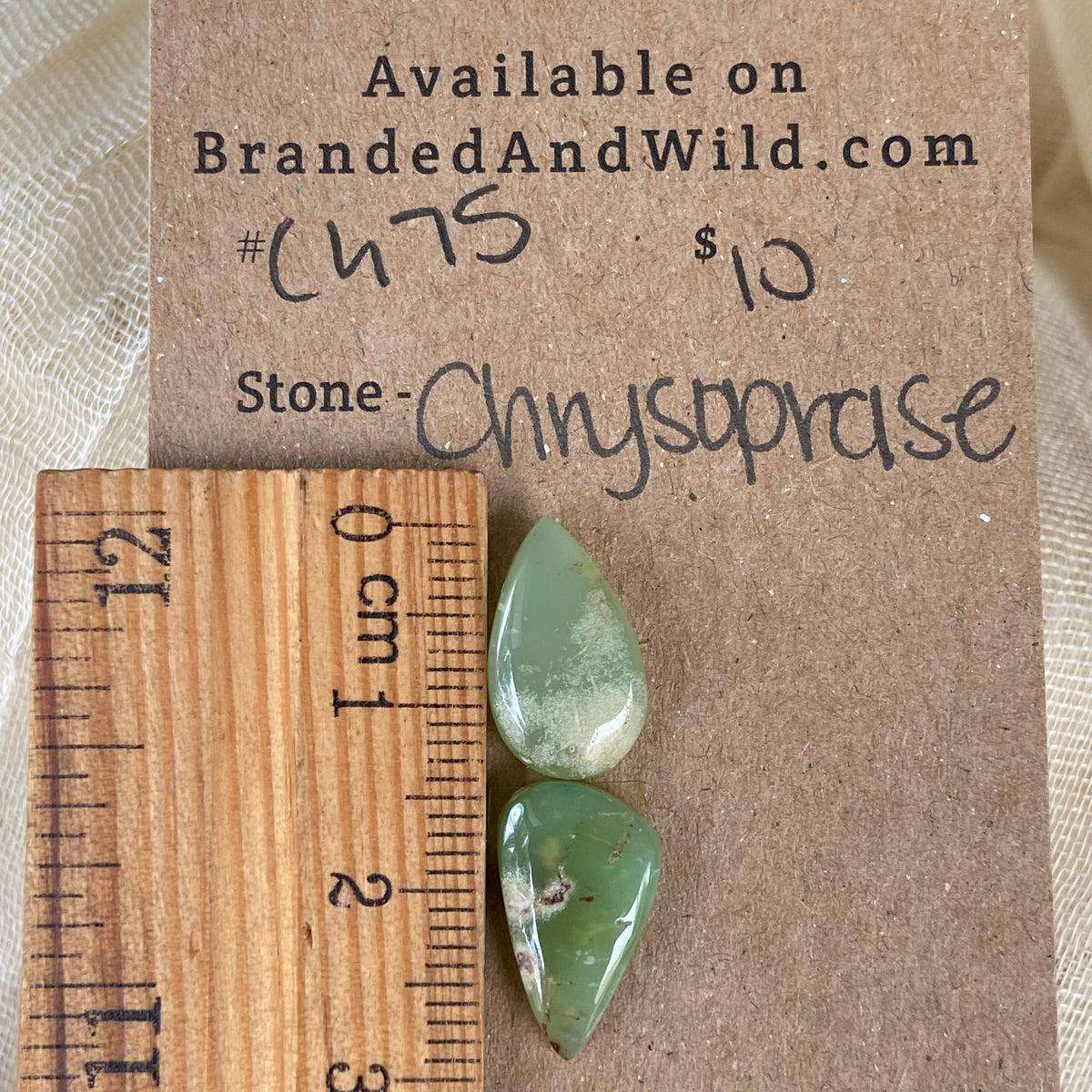 Chrysoprase Cabochon - Ch75 2EFFFE71-95A8-4DE5-B46C-A55059157DB3 Brandedandwild.com