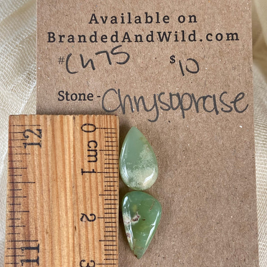 Chrysoprase Cabochon - Ch75 2EFFFE71-95A8-4DE5-B46C-A55059157DB3 Brandedandwild.com