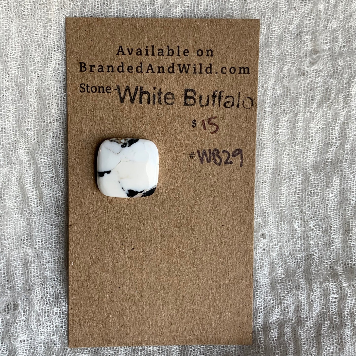 White Buffalo Cabochon - WB29