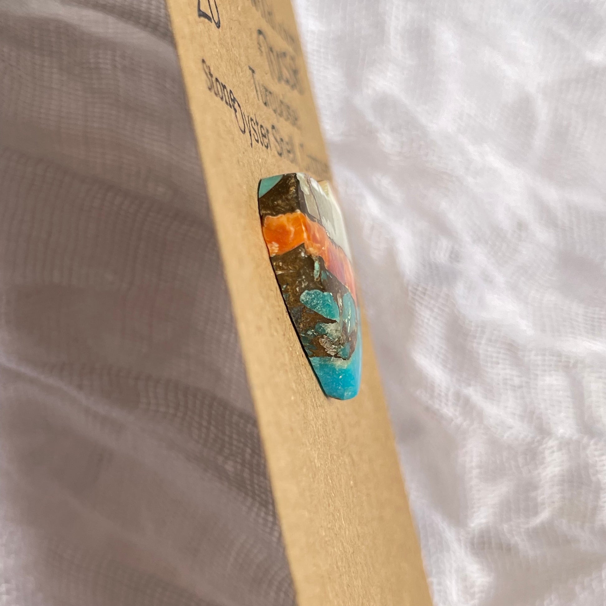 Turquoise, Oyster Shell, Copper Cabochon - TOC58 2F09E6B1-3CDB-4EEE-B4A1-E5B197AF9C4D Brandedandwild.com