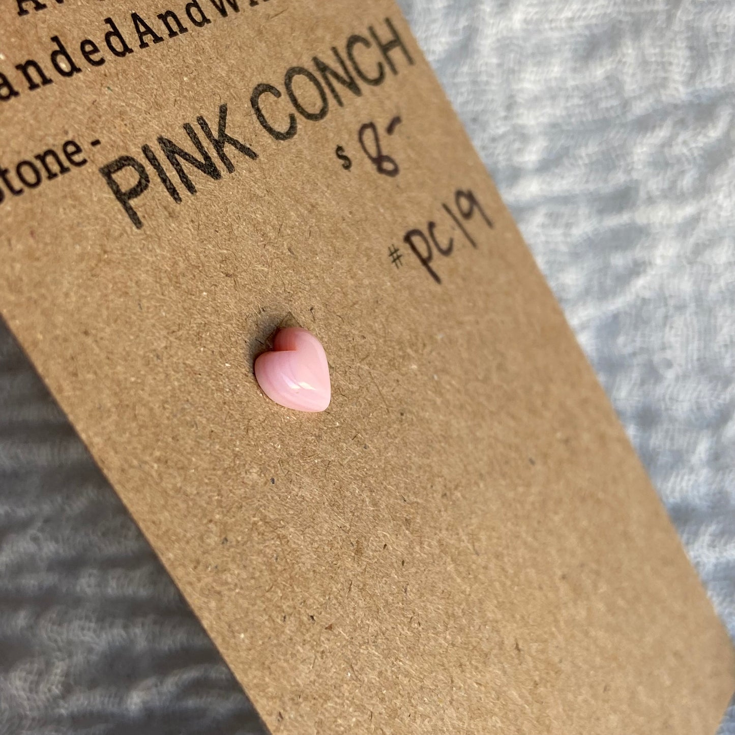 Pink Conch Cabochon - PC19
