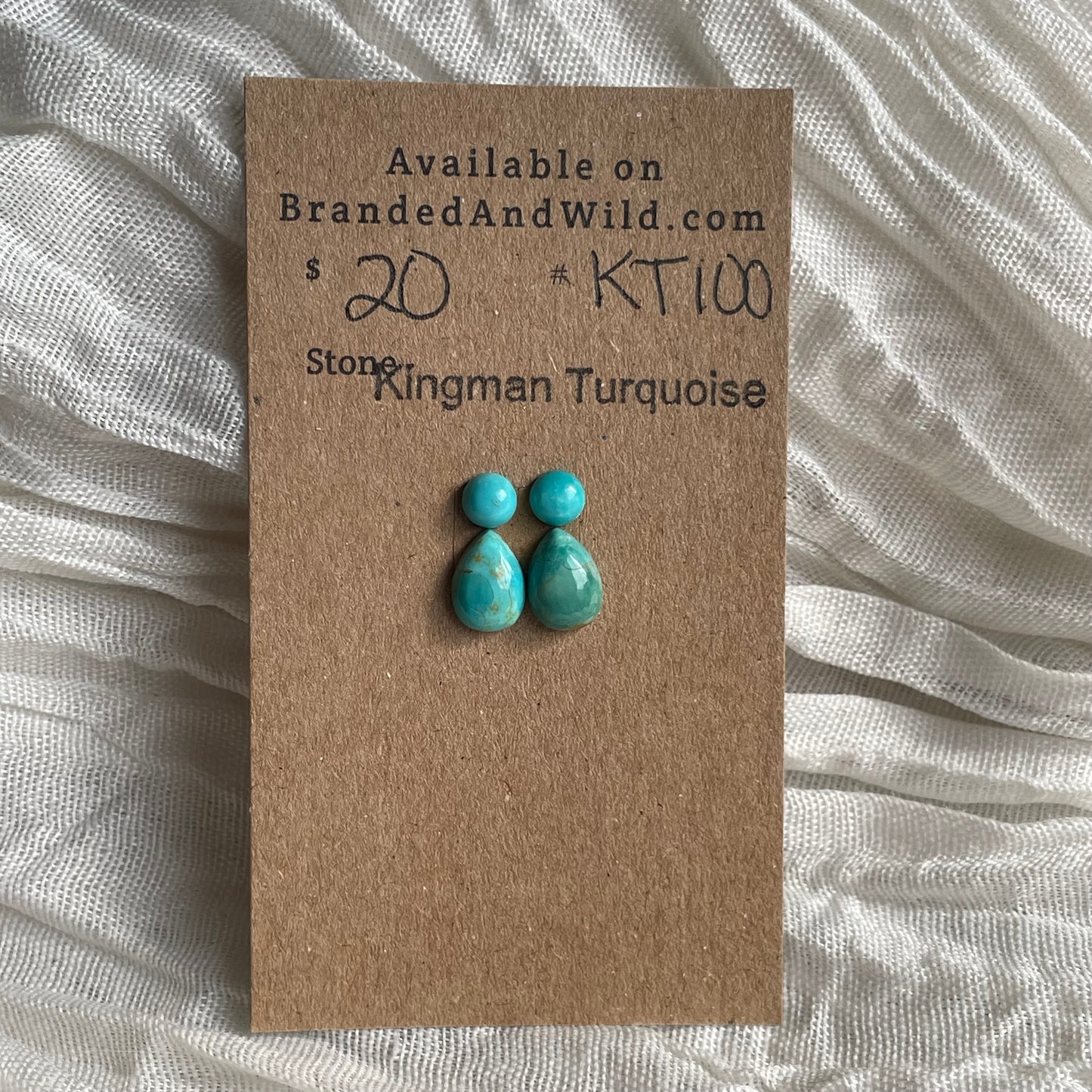 Kingman Turquoise Cabochon - KT100 2F4B56C8-2BF1-46F0-B767-35B73D213C8B Brandedandwild.com