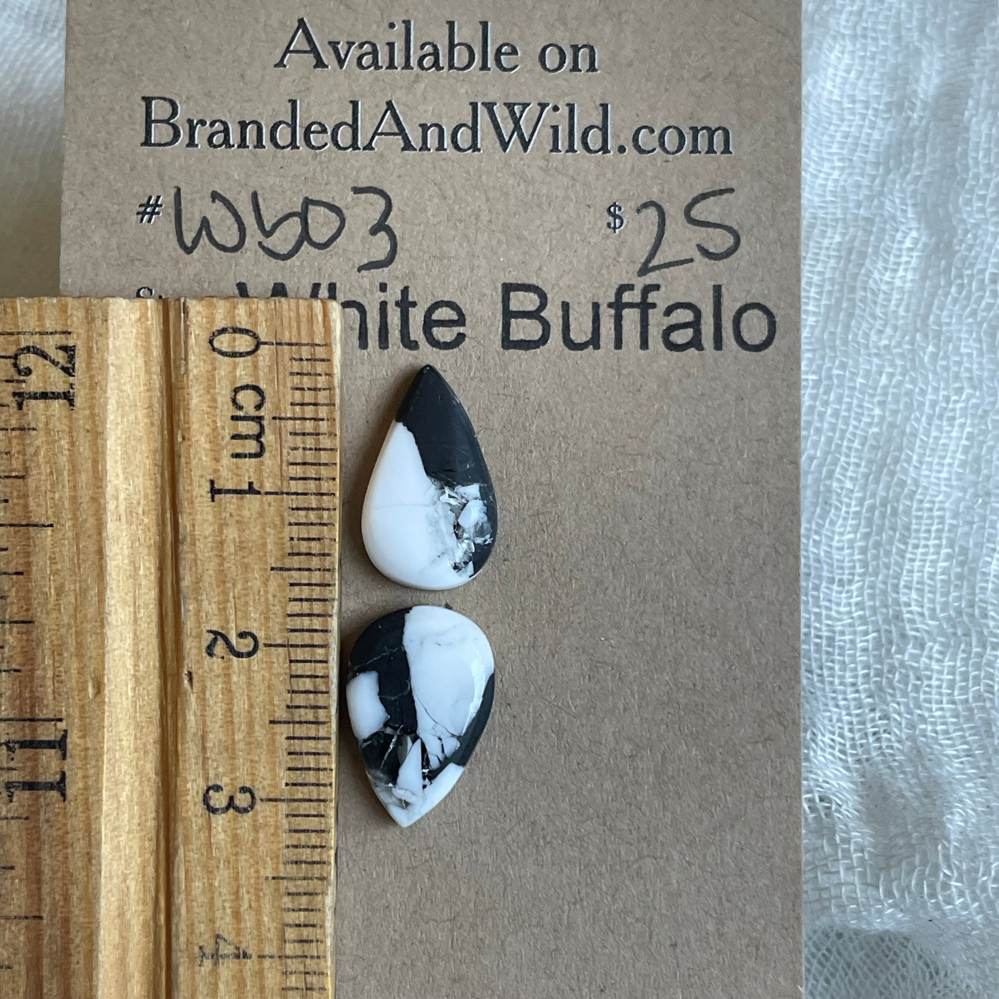 White Buffalo Cabochon - WB03 2F64151B-8D3B-4CDE-8A9A-C62B8E2E778B Brandedandwild.com