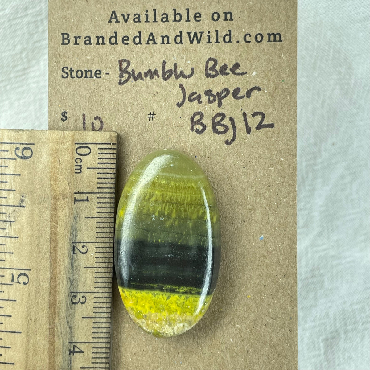 Bumblebee Jasper Cabochon - BBJ12 2F683C1D-F4B9-48FE-AD04-6DD125DF92B3 Brandedandwild.com