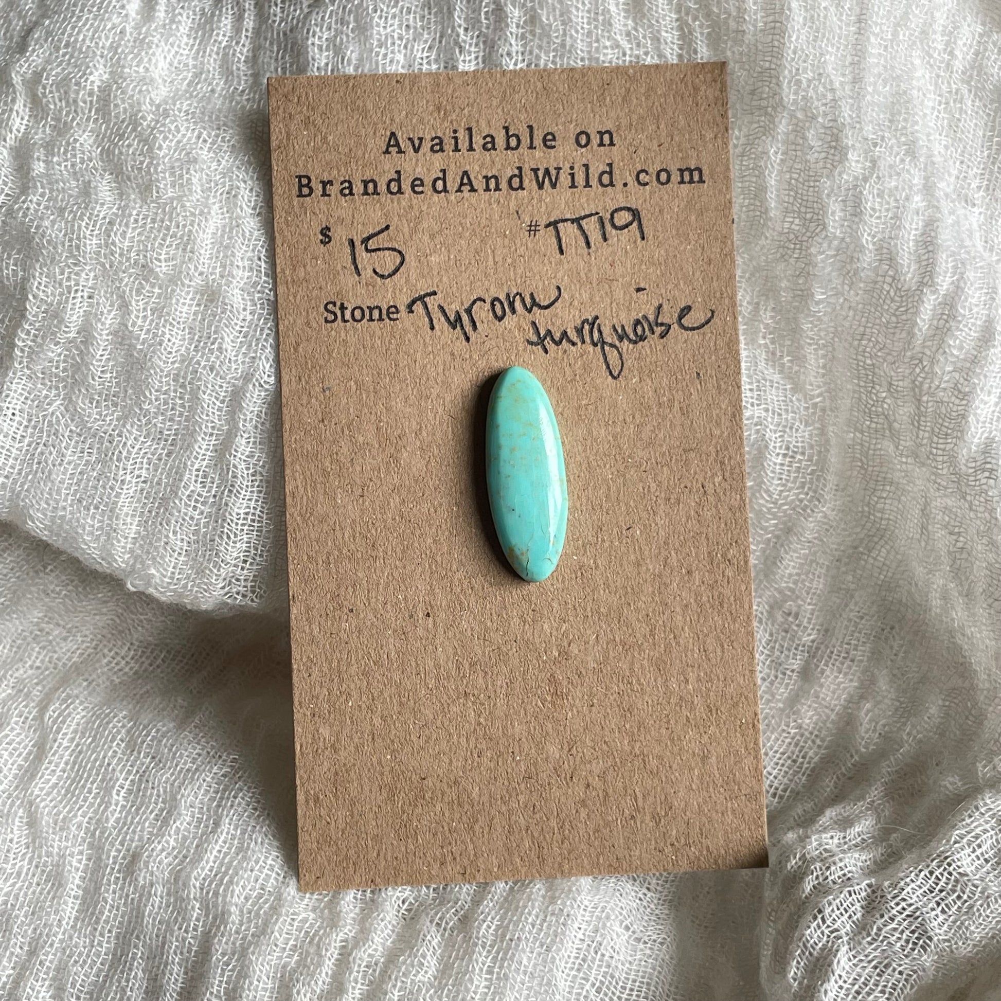 Tyrone Turquoise Cabochon - TT19 2F74031E-C54D-4829-B50B-9F4D32D62660 Brandedandwild.com