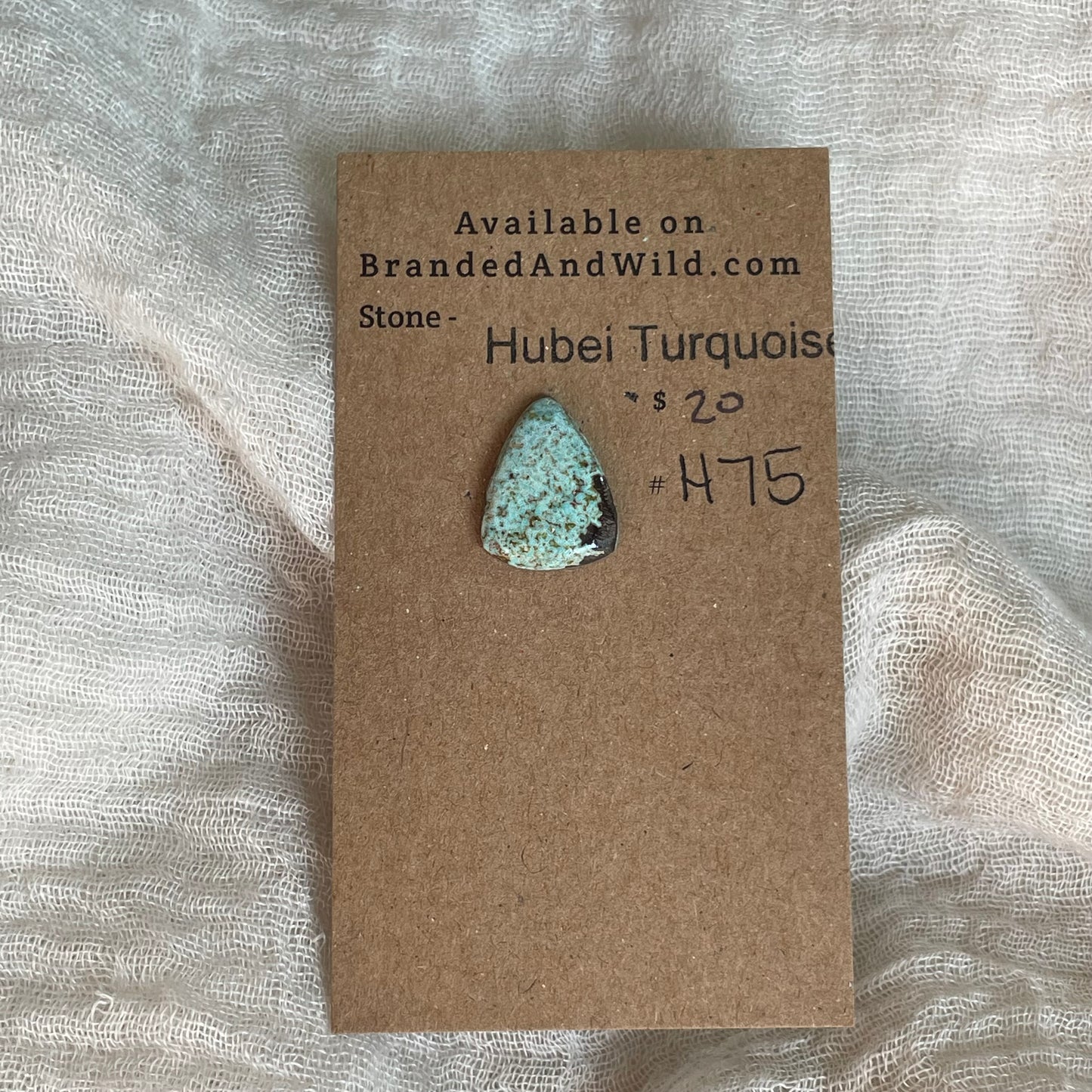 Hubei Turquoise Cabochon - H75 2F7934D8-BBC0-4EAF-BEF2-11A44FA7D6B3 Brandedandwild.com
