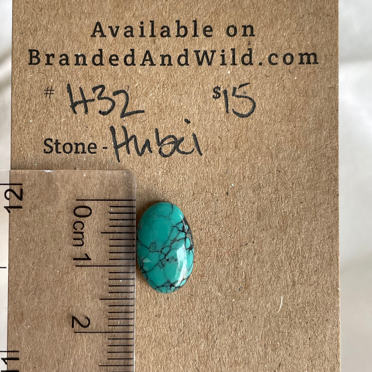 Hubei Turquoise Cabochon - H32 2FC08634-DF7C-47F0-AB5A-09471EC35AF3 Brandedandwild.com