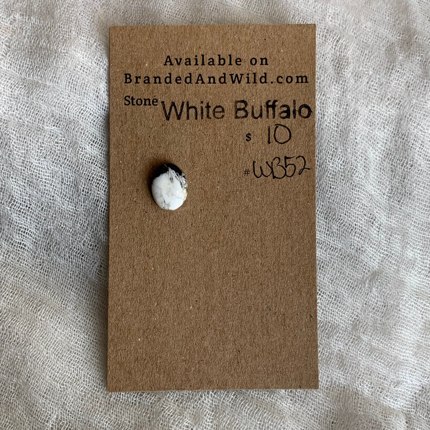 White Buffalo Cabochon - WB52