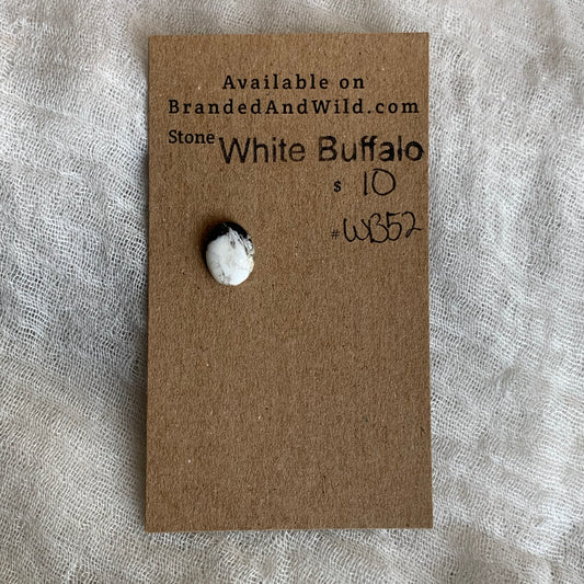 White Buffalo Cabochon - WB52