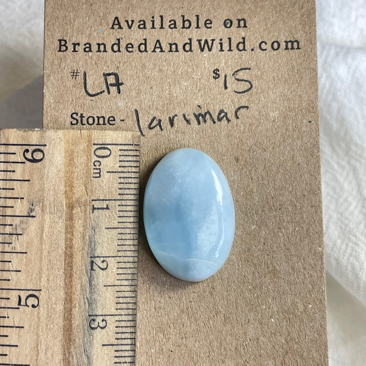 Larimar Cabochon - L17 2FFC6305-4C56-4AE1-9A6C-3EFECB9ACB94 Brandedandwild.com