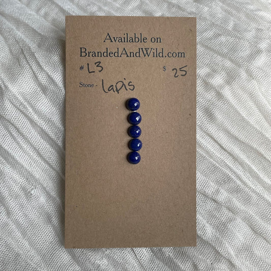 Lapis Cabochon - L3 3005218C-54DD-4285-B3E4-D64DE5D2CA2D Brandedandwild.com