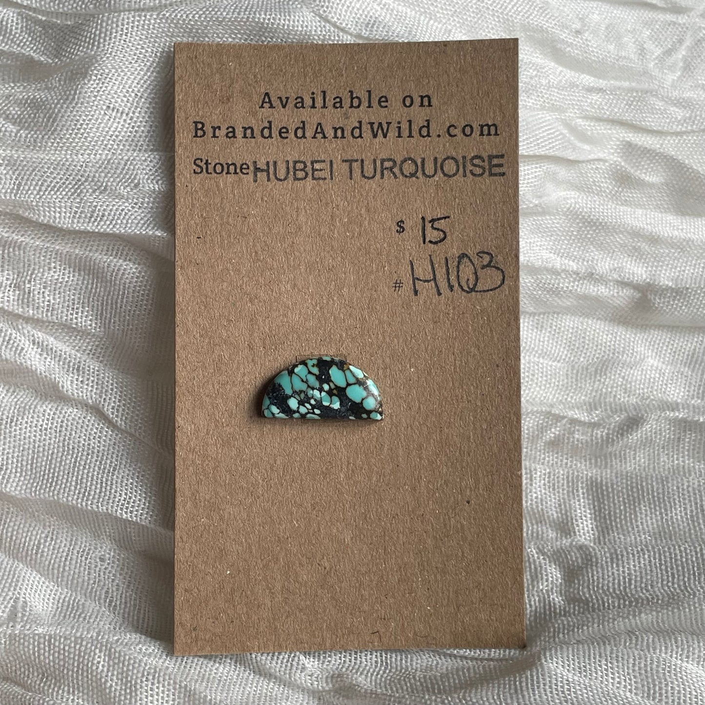 Hubei Turquoise Cabochon - H103 30433918-6DA9-4F6F-B6EF-34DDB1280E3F Brandedandwild.com