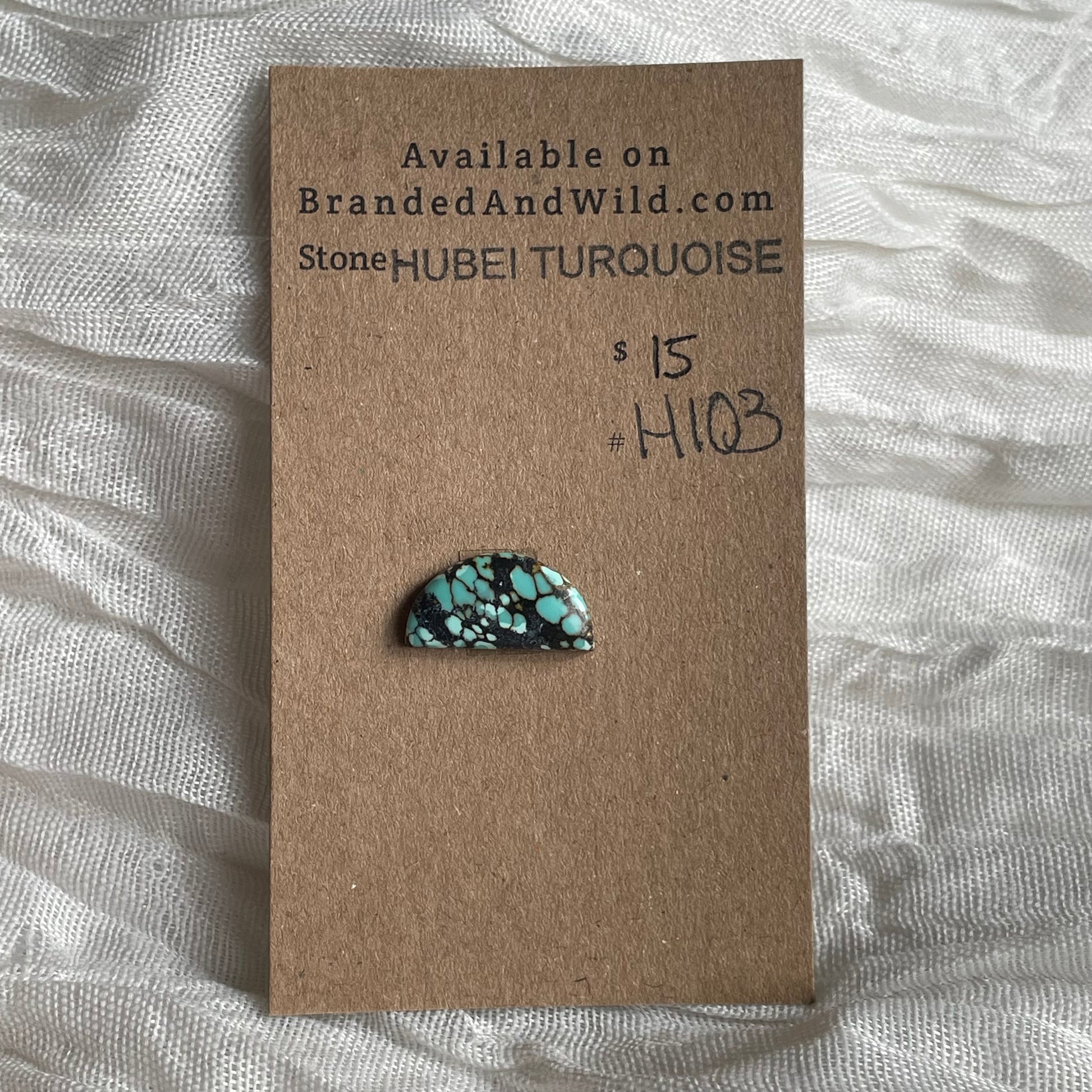 Hubei Turquoise Cabochon - H103 30433918-6DA9-4F6F-B6EF-34DDB1280E3F Brandedandwild.com