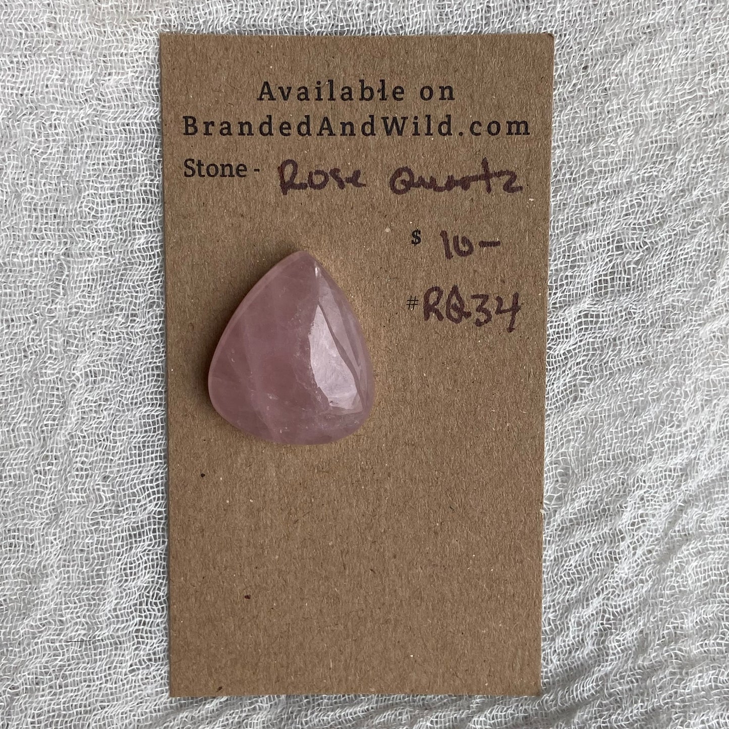 Rose Quartz Cabochon - RQ34