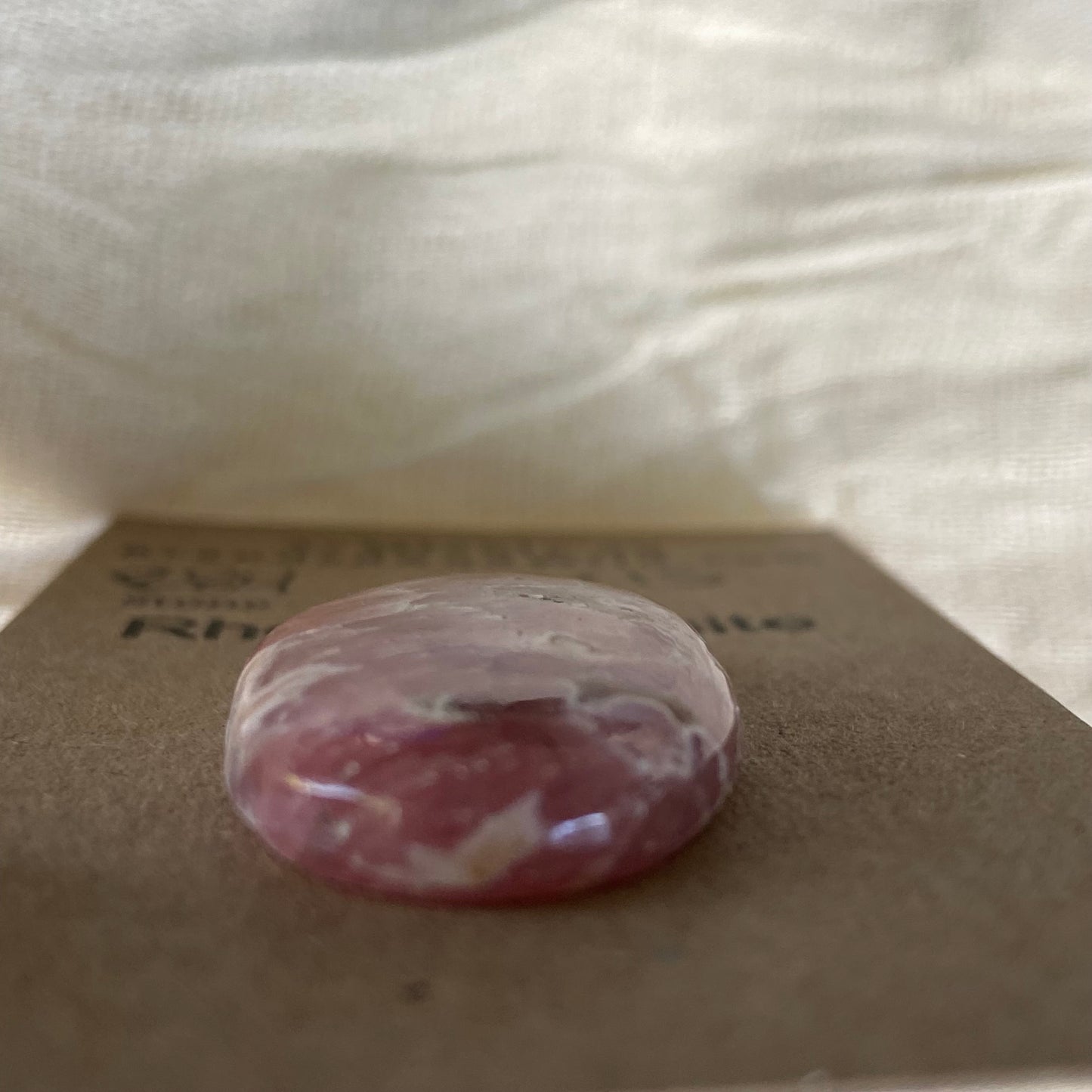Rhodochrosite Cabochon - R84 3059D398-85ED-4446-A407-454A613A52D7 Brandedandwild.com