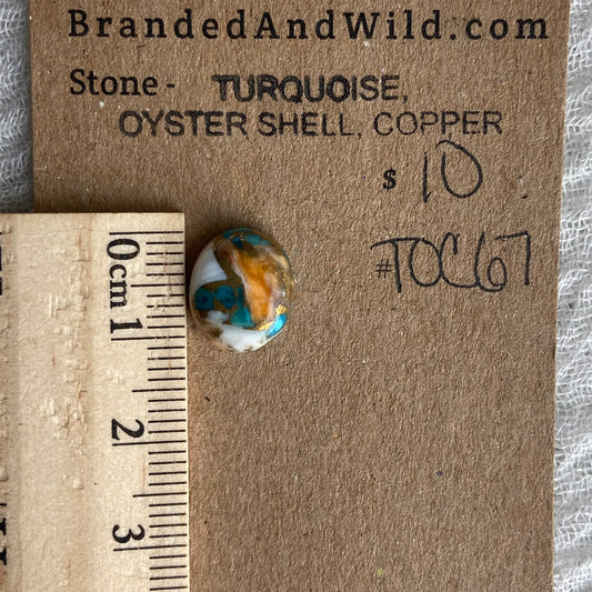 Turquoise, Oyster Shell, Copper - TOC67